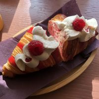 White Chocolate and rasberry  at Julietta Pastry and Lab in Rome