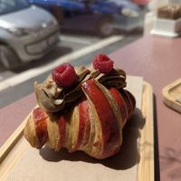 Hazelnut cream corneto at Julietta Pastry and Lab in Rome