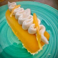 Semifreddo coconut and mango  at Julietta Pastry and Lab in Rome