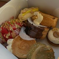 Raspberry pistachio was our favorite but they all far exceeded expectations! So good!  at Julietta Pastry and Lab in Rome