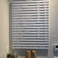 Matcha menu  at Neosociety Munich in Munich