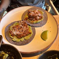 Plant-Based Tostada with vegan cheese  at Nutbutter - Smithfield in Dublin