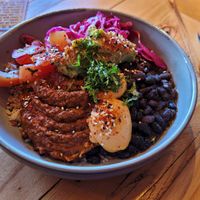 Mucho Vegano warm bowl with vegan chorizo mince at Nutbutter - Smithfield in Dublin