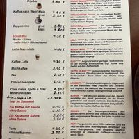 Kaffeemenü und Preise (Stand: 19.11.2023) at Kaffeezeremonie in Braunschweig