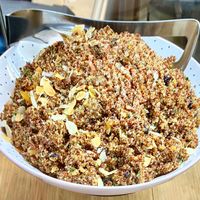 Rainbow quinoa at One Life Kitchen and Cafe in Dubai