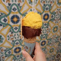 Mango and Choco of modica at Don Peppinu  in Catania