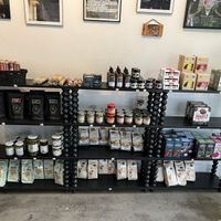 Nice edibles to go with the vegan cheeses  at Vtopian Cheese Shop in Portland