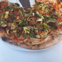 Vegan Pizza at Sea Watch in San Andres