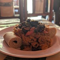 Vegan tibse firfir at Fitsum Shiro bet - ፍፁም ሽሮ ቤት in Addis Ababa