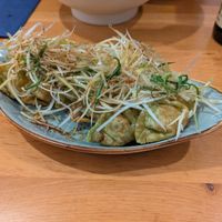 Gyoza mit Frühlingszwiebeln at Takumi in Frankfurt