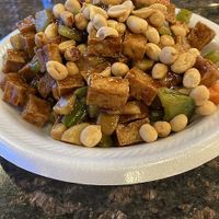 Kung pao with tofu substituted for chicken  at Happy House - 富林轩 in Lexington