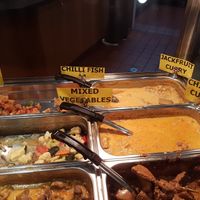 Jackfruit curry and mixed veggies at Ayuriz Cafe in Darwin