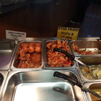 Tempe tofu and chili eggplant at Ayuriz Cafe in Darwin