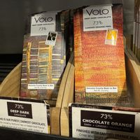 A couple vegan chocolate bars   at Grossman's Noshery & Bar in Santa Rosa