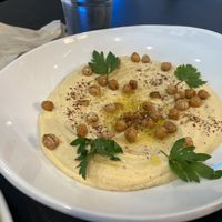 Hummus with pita  at Grossman's Noshery & Bar in Santa Rosa