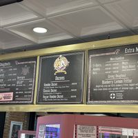 Inside menu  at Voodoo Doughnut in Dallas