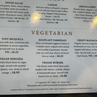 Vegetarian/Vegan Menu  at Sampa Brazilian Kitchen - Branciforte in Santa Cruz