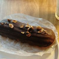 eclair with nuts  at Olivka in Almaty