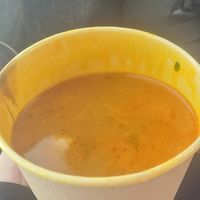 Lentil soup. SUPER tasty. at Olivka in Almaty