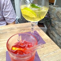 Alcohol free Hugo and apperol at Pizzeria Napoli in Weimar