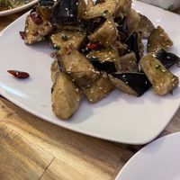 Fried eggplants  at Chin Burger 秦堡 in Cologne