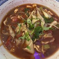 Noodle soup with handmade noodles   at Chin Burger 秦堡 in Cologne