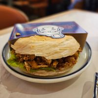 Chin Burger with tofu at Chin Burger 秦堡 in Cologne