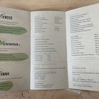 Karte  at Green Queen by Vegananda in Salzburg