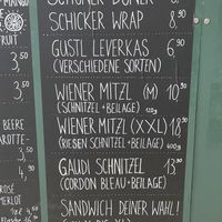 Karte  at Green Queen by Vegananda in Salzburg