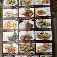 Menu  at Ja-Ey Cafe in Pai