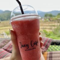 Watermelon shake (40 THB)  at Ja-Ey Cafe in Pai
