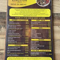 Menu  at Kingston Grill in Forest Park