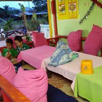 The restaurant  at Mama Sababa in Vang Vieng