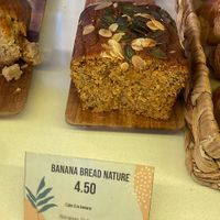 Vegan banana bread at Utopia Coffee in Geneva