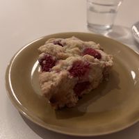 Raspberry scone  at Plants & Flours in Berlin