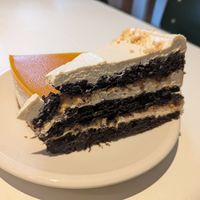 Caramel peanut chocolate cake at Plants & Flours in Berlin