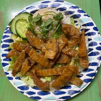 crispy pork dish  #Veganuary at Van Hanh Restaurant in Portland