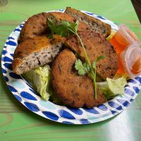 fish cakes  #Veganuary at Van Hanh Restaurant in Portland