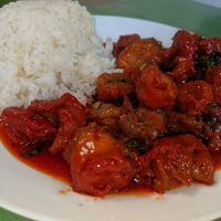 Orange Chicken at Van Hanh Restaurant in Portland
