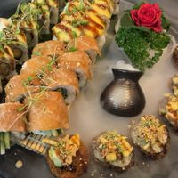 Vegane Sushiplatte  at IKI Sushi Lounge in Weinsberg