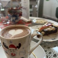 hot chocolate  at Zeiten & Wunder in Bamberg