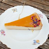 Cheesecake de mango at Zeiten & Wunder in Bamberg