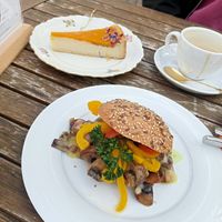 Bocadillo de setas y pimientos at Zeiten & Wunder in Bamberg