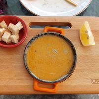 Lentils soup at Cake Bumer in Nukus