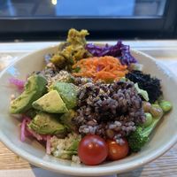 vegan salad with added avocado  at Vegetable Base Tokyo in Tokyo
