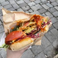 color- and flavorful vegan döner  at Saray Döner in Jena