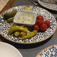uzbek pickles   at Afsona in Tashkent