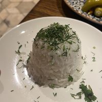 white rice   at Afsona in Tashkent
