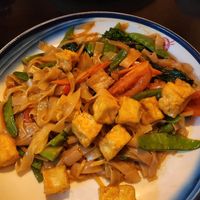 Tofu pad kee mao at Thai Spice & Sushi in Selma