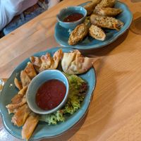 Vegane Frühlingsrolle und Wantans  at Pho & More in Berlin